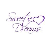 Vinyl Wall Decals Sweet Dreams Inspirational Quote Wall Sticker for Home Bedroom Decoration Gift Vinyl Transfer Decals Extra Large - 57x99cm