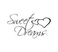 Vinyl Wall Decals Sweet Dreams Inspirational Quote Wall Sticker for Home Bedroom Decoration Gift Vinyl Transfer Decals Large - 42x73cm