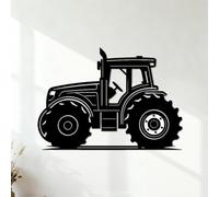 Vinyl Wall Decals Tractor Tire Tracks Tractor Farm Racing Road Tire Tracks 54.6x77cm Do not Damage the wall Surface Black