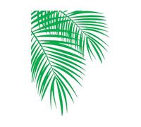 Vinyl Wall Decals Tropical Leaves Palm Leaves Plant 81x106.5cm Do not Damage the wall Surface Extra Large Green