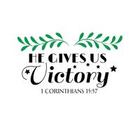 Vinyl Wall Stickers Bible Verse About Salvation 54x92.8cm Personalized Customization Black