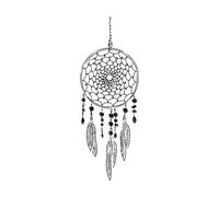 Vinyl Wall Stickers Dreamcatcher Sketch 30x84cm Wall beautification Black