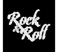 Vinyl Wall Stickers Lettering Rock&Roll Musician Musical 34x45.3cm Easy Installation S-White