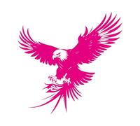 Vinyl Wall Stickers Majestic Black Eagle 72x73.6cm Multi Color Selection Rosered