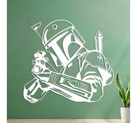 Vinyl Wall Stickers Warrior Movie Characters 42x45.4cm Tattoo Culture White