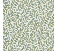 Vinyl Wallpaper Ameroso Leaf Trail Green Embossed Texture Erismann Opus 10462-07