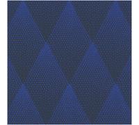 Vinyl Blue Black Geometric Textured Wallpaper Rhombus Glitter Feature Wall