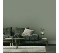 Plain Textured Vinyl Wallpaper Sage Green / Gold Erismann 10437-24