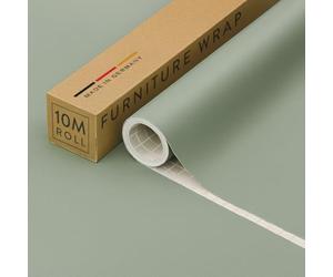 Vinyl Warehouse 10m x 67.5cm d-c-fix Matt Sage Green Sticky Back Vinyl Furniture & Kitchen Wrap 200-8342