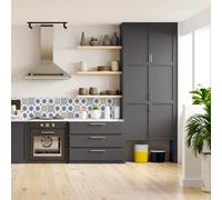 Vinyl Warehouse 5m x 67.5cm d-c-fix Matt Anthracite Grey Sticky Back Vinyl Furniture Kitchen Wrap 200-8289