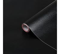 Vinyl Warehouse d-c-fix Black Leather Effect Sticky Back Furniture Wrap Vinyl (W)90cm (L) Sold by The metre
