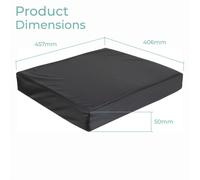 Aidapt Memory Foam Vinyl Covered Wheelchair/Seat Cushion. Mobility Aid,Full Support,Elderly,Comfort Seat Aid,Multiple Uses,Chair Cushion,Scooter,Everyday Use.Wipe Clean with Fixing Straps
