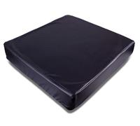 Vinyl Wheelchair Cushion with Memory Foam Black Easy Clean Comfortable Support