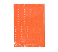 Vinyl Wristbands, Pack of 50, Neon Orange