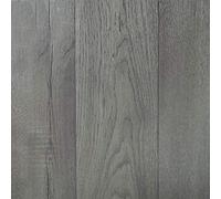 Vinylflooring UK Grey Wood Effect Anti-Slip Vinyl Flooring Roll For Living Room, Dining Room, 3.0mm Thick Cushion Backed Vinyl Sheet, Waterproof Lino Flooring-2m(6'6") X 4m(13'1")-8m²