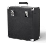 VINYLS LINK Vinyl Record Storage Box, Lp Album Storage Display Box, Dustproof and Waterproof Vinyl Record Organizer，vinyl storage for 30~50 Albums, Suitable for 7/10/12 Inch Portable Storage Case