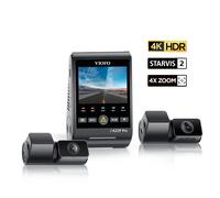 VIOFO A229 Pro Tele 3CH 4K Front+2K Telephoto 4x Optical Zoom+1080P Rear Camera, 3-Channel HDR Sony STARVIS 2 Sensors