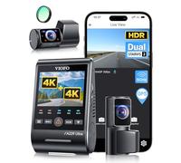 VIOFO A229 Ultra 3 Channel Dash Cam, Dual 4K + 1080P, 210° Fisheye Cabin Car Camera, Triple STARVIS 2 Sensors with Dual 4K HDR, Faster 5GHz Wi-Fi & GPS, Smart Voice Control, Super Night Vision 2.0