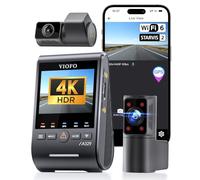 VIOFO A329S 4K 3 Channel Dash Cam, 4K Front + 2K Cabin Fisheye (210°) + 2K Rear, Power Saving Parking Mode, Wi-Fi 6 App Control, All-Channel STARVIS 2 Sensors, Supports up to 4TB SSD Storage