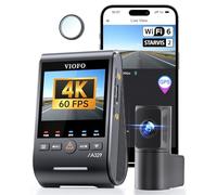 VIOFO A329S 4K 60FPS Dash Cam Front and Rear, 4K+2K Dual Dash Camera for Cars, Power Saving Parking Mode, Wi-Fi 6 App Control, Dual STARVIS 2 Sensors, Supports up to 4TB SSD or 512GB microSD Card