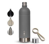 VIOK Bottle for Aarke Carbonator 3 & 2, Smeg, Brita SodaOne, Sodapop Cooper & Philips GoZero - 1.3L Stainless Steel Bottle, Dishwasher Safe, Alternative Aarke Bottle - with Carry Handle
