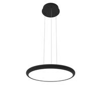 Viokef Benett LED hanging light, black, Ø 50 cm, metal/acrylic