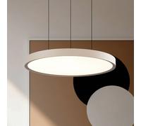 Viokef Denver LED hanging light, Ø 49 cm, beige, metal