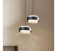 Viokef Donal LED hanging light, Ø 17 cm, black, metal