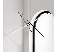 Viokef LED hanging light Sandy, length 90 cm, black, metal