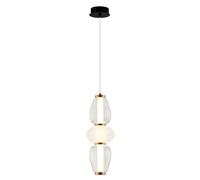 Viokef LED hanging light Shiny, Ø 16 cm, clear/white, glass