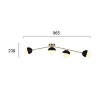 Viokef Orbit ceiling light, four-bulb