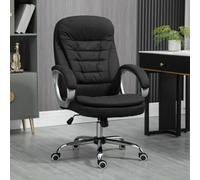 Viokef Vinsetto Executive Office Chair With Adjustable Height Swivel Wheels, Black