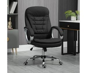 Viokef Vinsetto Executive Office Chair With Adjustable Height Swivel Wheels, Black
