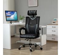 Viokef Vinsetto Office Chair Ergonomic Desk With Rotate Headrest, Lumbar Support & Adjustable Height
