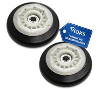 VIOKS 2 x Roller for Drum Replacement for LG AGM75510754 Drum Wheel with Internal Ball Bearing Z809 in Tumble Dryer