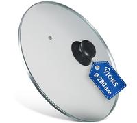 VIOKS 28cm Universal Pan Lid for Saucepans and Frying Pans, Frying Pan Lid Replacement Slow Cooker Lid Saucepan Lid Frying Pan Cover