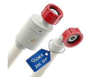 VIOKS Aquastop Inlet Hose Dishwasher Water Hose 3/4 Inch 2 m 90 °C