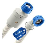 VIOKS Aquastop Washing Machine Hose 3/4 Inch 1.5 m 25 °C - Inlet Hose Dishwasher / Washing Machine Accessory
