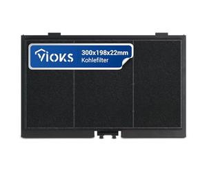 VIOKS Carbon Filter Cooker Hood Filter 300 x 198 mm Replacement for Siemens LZ45510 11025805 - Activated Carbon Filter Cooker Hood Siemens & Bosch DSZ4551