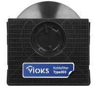 VIOKS Carbon Filter Replacement for Whirlpool 484000008581 Activated Carbon Filter for Cooker Hood Wpro CHF303 Elica F00189/S Type 303 AEG MCFE10 Ikеa NYTTIG FIL 558 Indesit C00380051 Extractor Hood