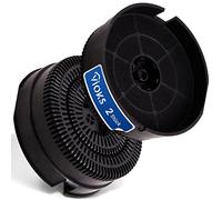 VIOKS Cooker Hood Filter, 2X Activated Carbon Filter, Replacement for Whirlpool 484000008782, AEG Bauknecht Electrolux, 142mmØ Materials, Durable, Healthier Air