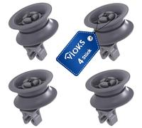 VIOKS Dishwasher Wheels 31 mm Diameter Set of 4 Replacement for Bosch 00611666 00165313 Basket Wheels for Upper Basket Dishwashers from Bosch, Privileg, Constructa & Siemens Dishwasher Replacement