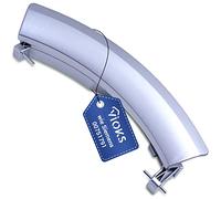 VIOKS Door Handle with Axles Replacement for Siemens 00751791 - Handle Window Handle Replacement Handle Washing Machine Front Loader IQ500 IQ700 S10 S12 S14 S16 Extra Class VarioPerfect SuperSilence