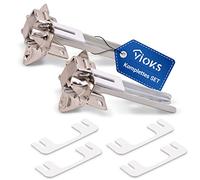 VIOKS Fridge Hinge Set of 2 Replacement for Bosch Siemens 268698/00268698 - Door Assembly Set Suitable for Fridge & Freezer from Bosch, Siemens, Constructa, Neff etc