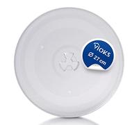 VIOKS Glass Turntable with 3 Brackets for Microwave 27 cm Diameter