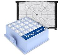 VIOKS HEPA Filter Vacuum Cleaner + Motor Filter Set Replacement for Bosch Filter 00579421 BBZ02MPF 00576833 VZ156HFB - Replacement Filter Bosch Vacuum Cleaner MoveOn, GL30, GL40, ProSilence, Siemens