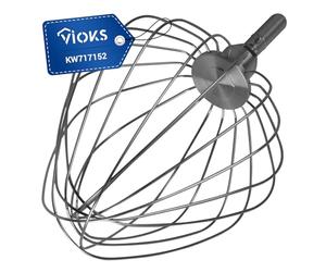 VIOKS KW717152 Kenwood Food Processor Whisk for Chef XL Major Cooking Chef Whisk Stainless Steel Mixer 9 Wire