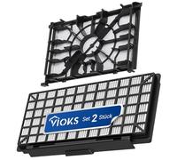VIOKS Set 1 x HEPA Filter + 1 x Motor Filter Replacement for Siеmens Filter VZ154HFB VZ02MSF - Hepa Filter Vacuum Cleaner + Vacuum Cleaner Motor Protection Filter for Siemens Q 5.0 Q 8.0 Z 7.0 Extreme