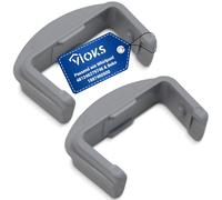 VIOKS Set of 2 front runners stop replacement for Whirlpоol 481246279746 Beko 1887460200 Bаuknecht C00311326 cap for basket roller guide rail in dish rack dishwasher