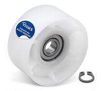VIOKS Tensioner Pulley V-Ribbed Belt 45 mm Diameter Replacement for Bosch Siеmens 00632045 632045 Plastic Roller - Belt Tensioner with Ball Bearing for Dryers Extra Class Classixx iQ100 iQ300 iQ500